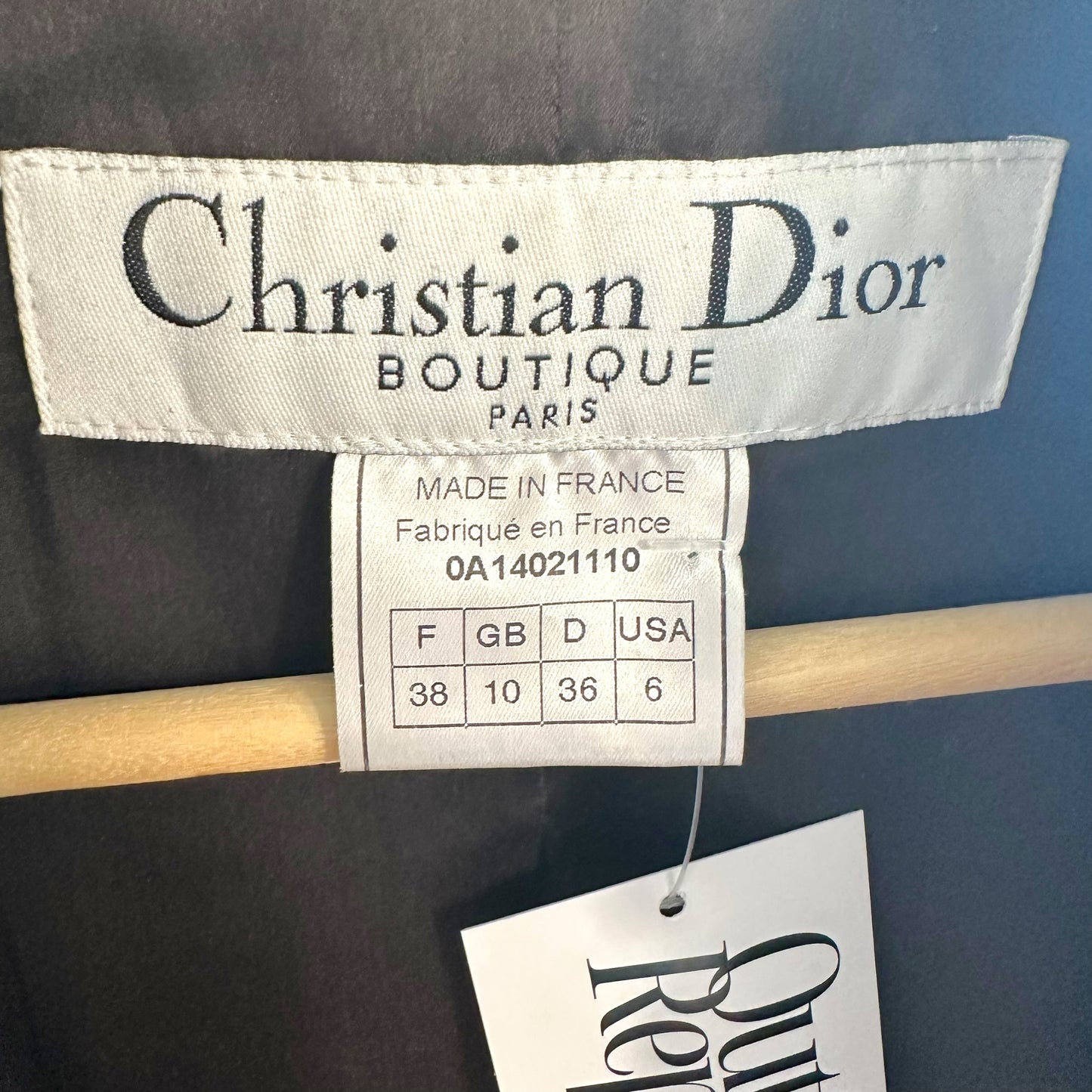 Christian Dior F/W 2000 Brown Scalloped Edge Cropped Leather Jacket