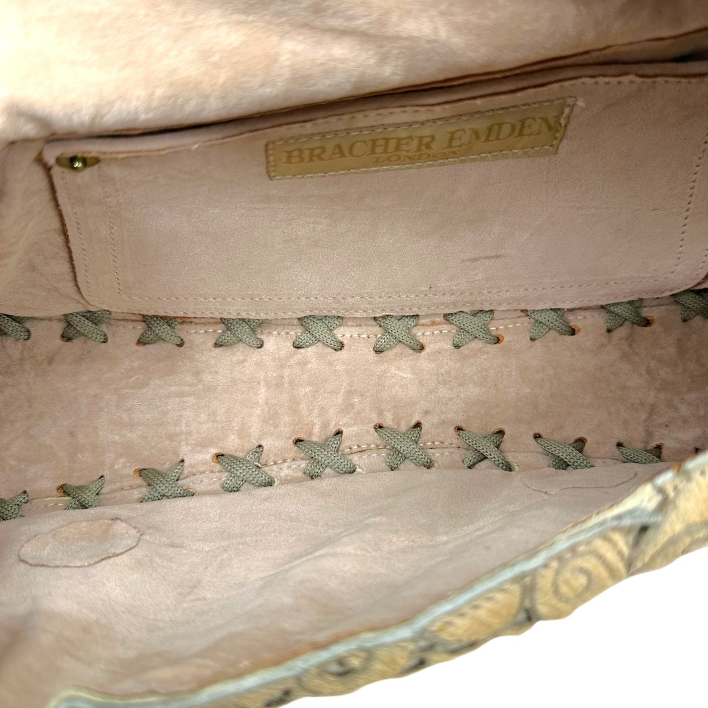 Bracher Emden Rhinestone Patchwork East West Shoulder Bag - Outfit Repeater