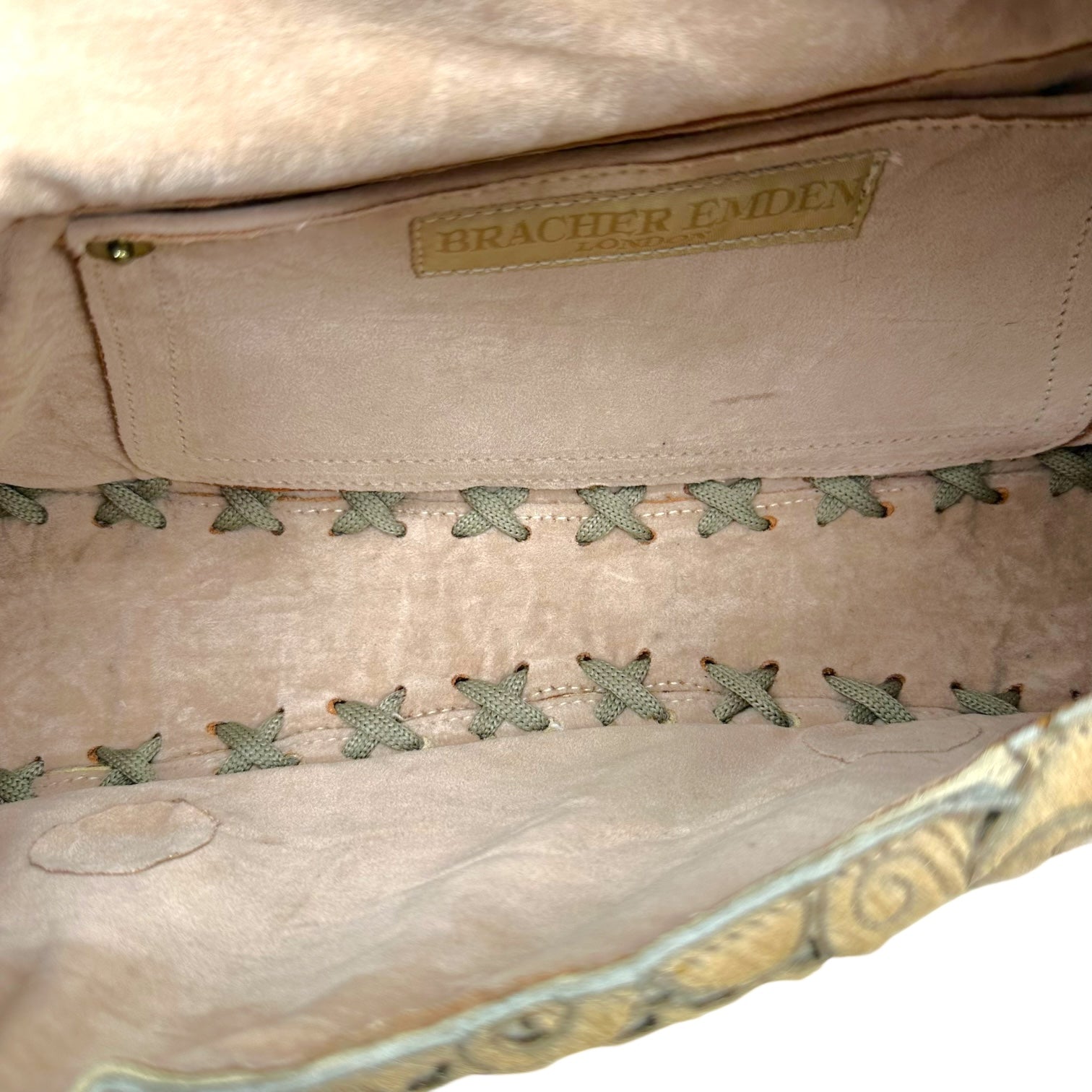 Bracher Emden Rhinestone Patchwork East West Shoulder Bag - Outfit Repeater