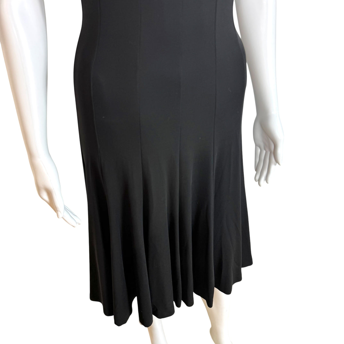 Dolce & Gabbana Black Flowy Hem Midi Dress