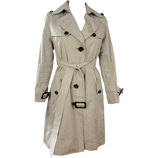 Burberry London Tan Nylon Trench Coat