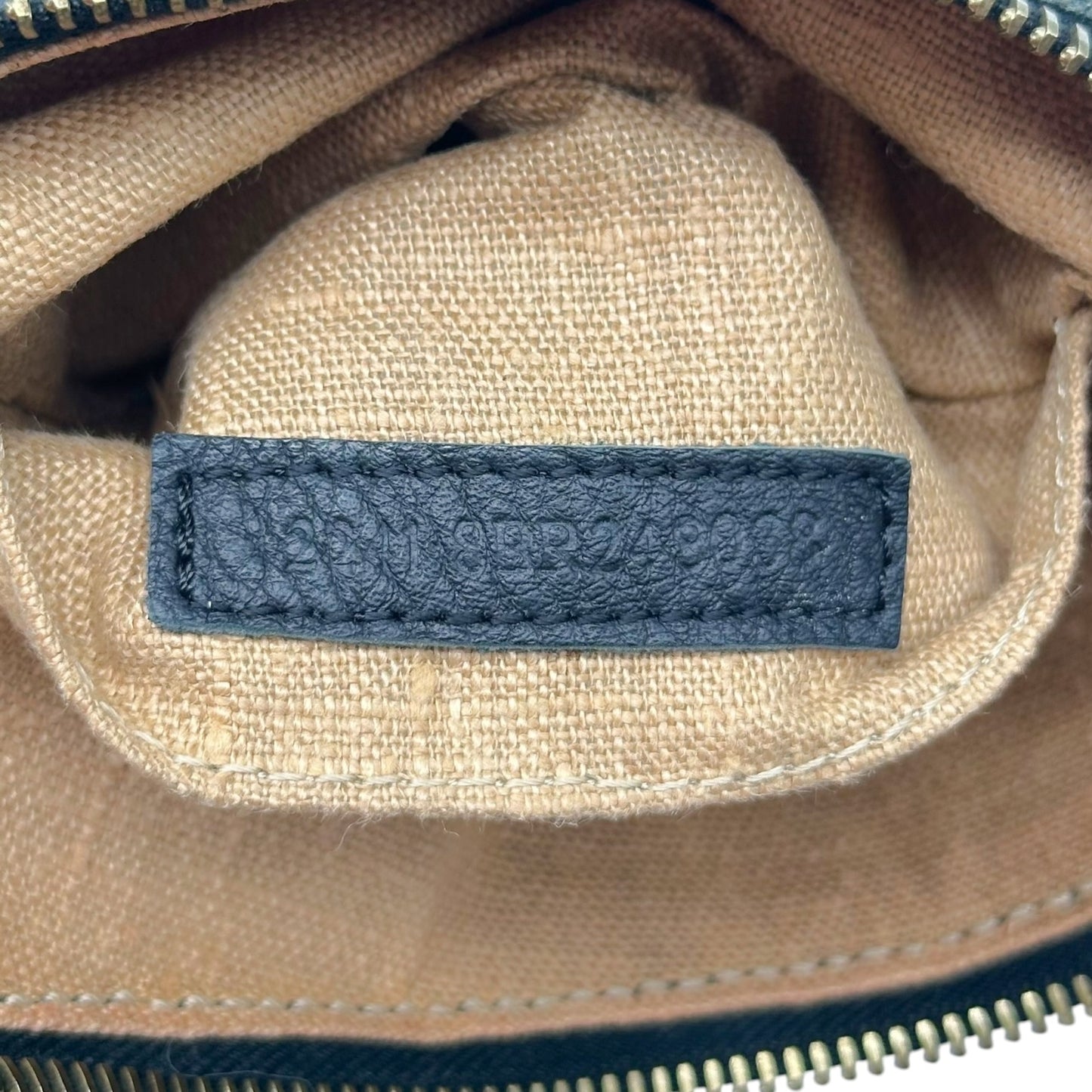 Fendi Small Oyster Bag Black White Whipstitch Leather