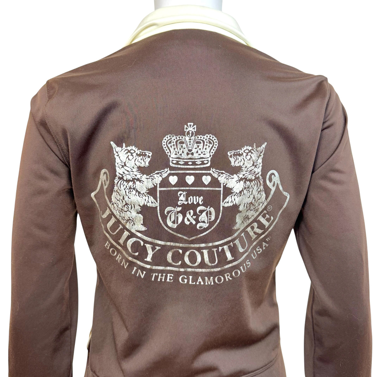 Juicy Couture Vintage Track Jacket Brown Zip-Up XS