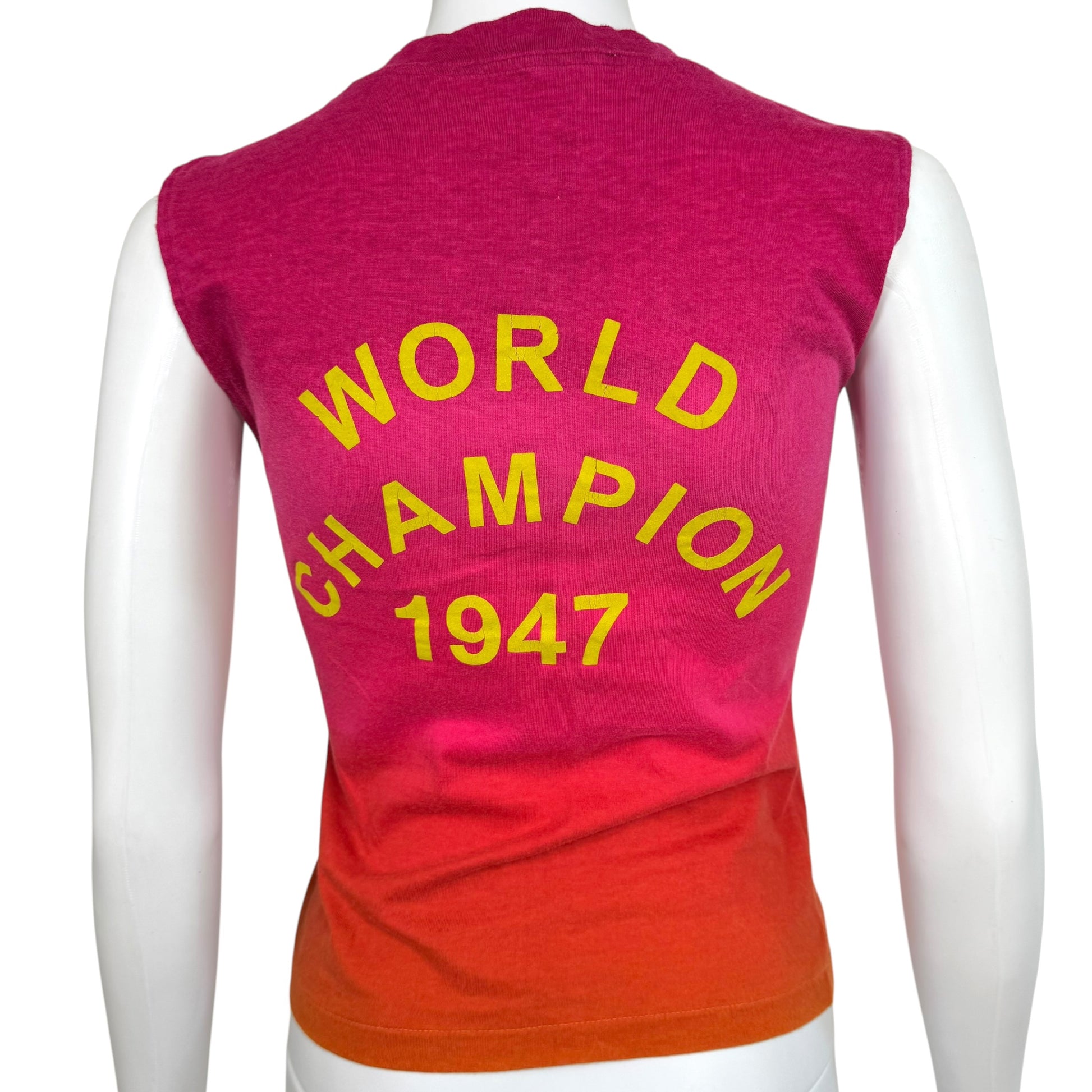 Christian Dior Pink Yellow Ombre J'Adore Tank Top