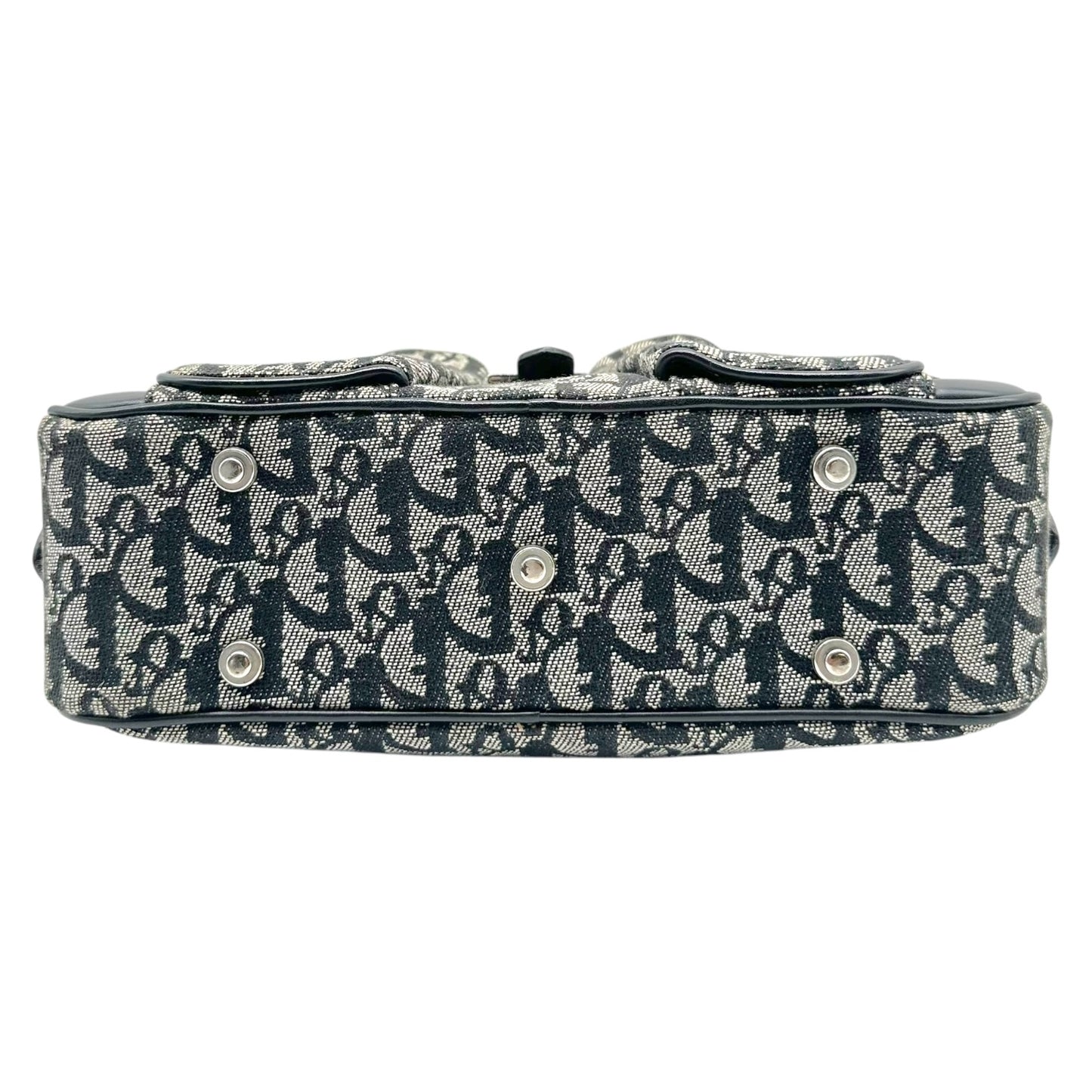 Christian Dior Black Trotter Monogram Small Bowler Handbag