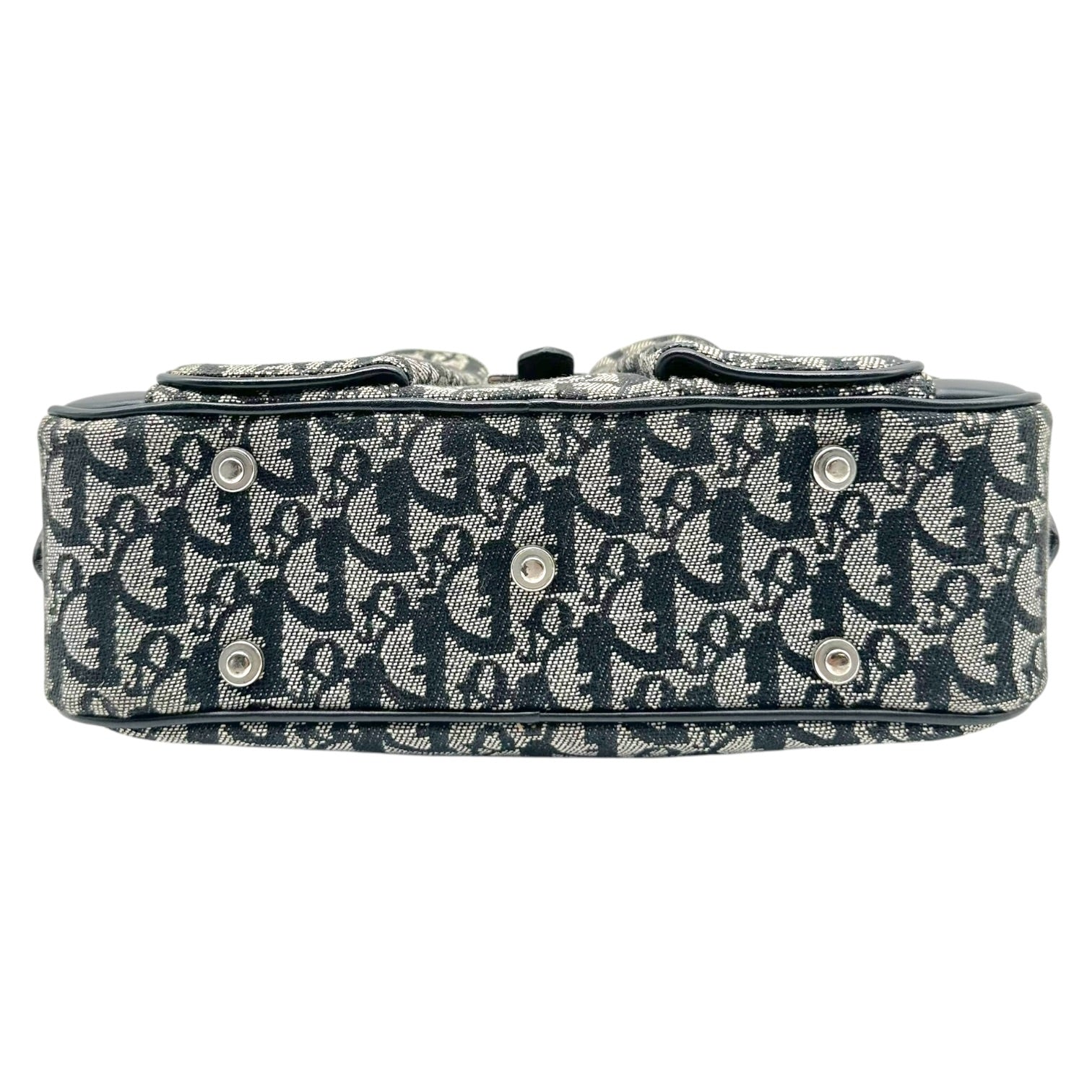 Christian Dior Black Trotter Monogram Small Bowler Handbag