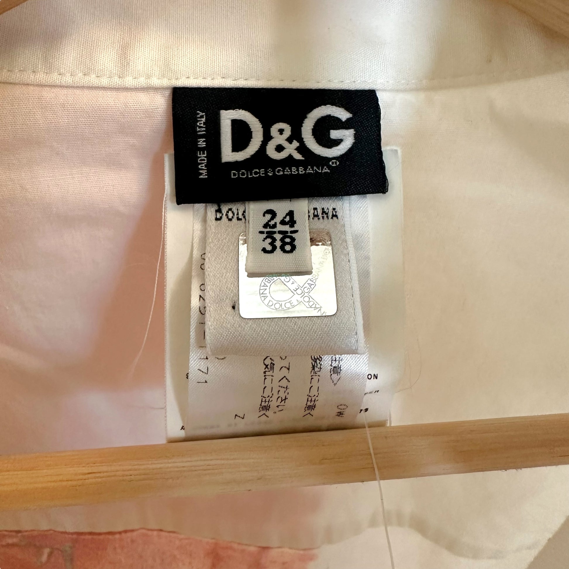 Dolce & Gabbana Graffiti Print Blouse White Button-Up