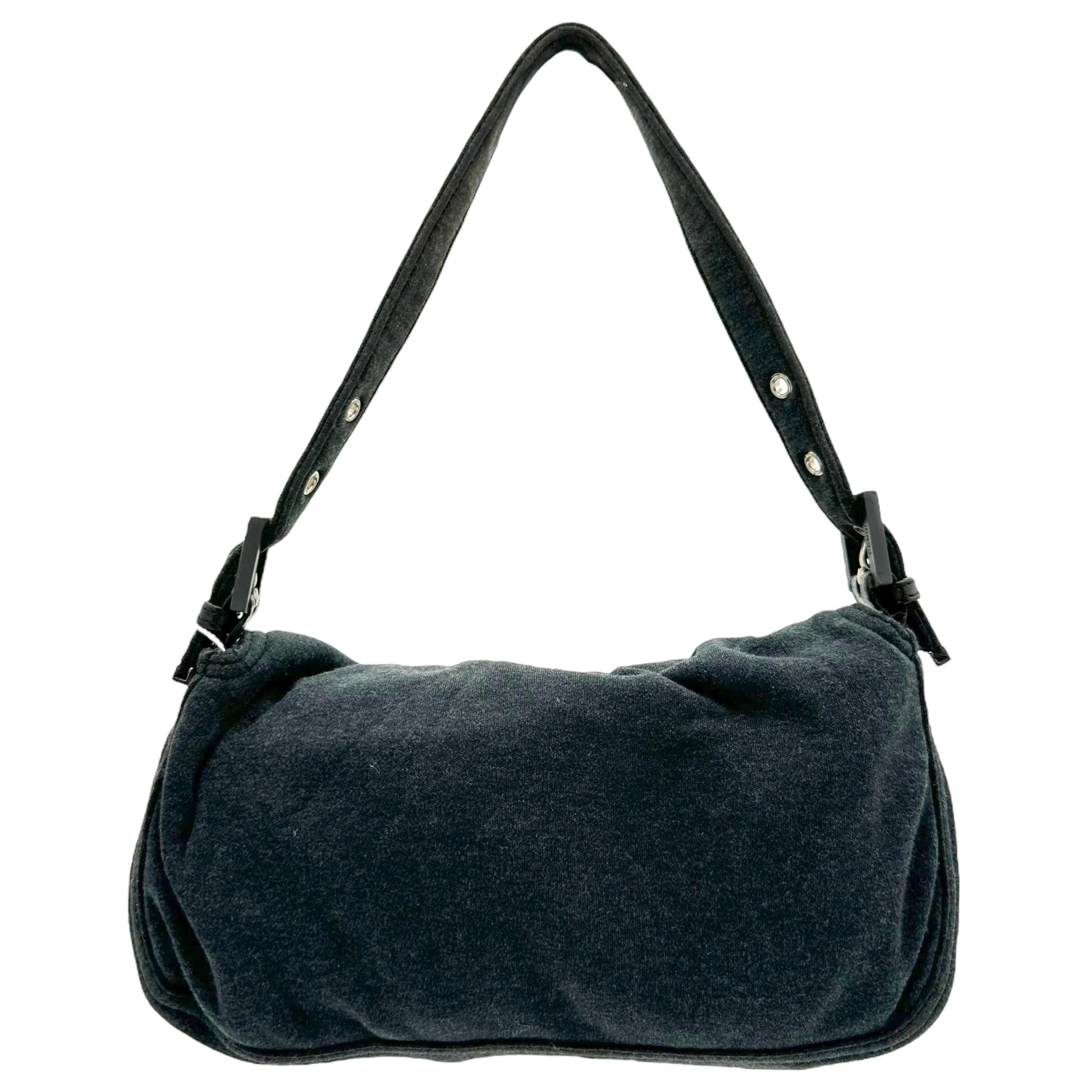 Fendi Gray Jersey Baguette Bag - Outfit Repeater