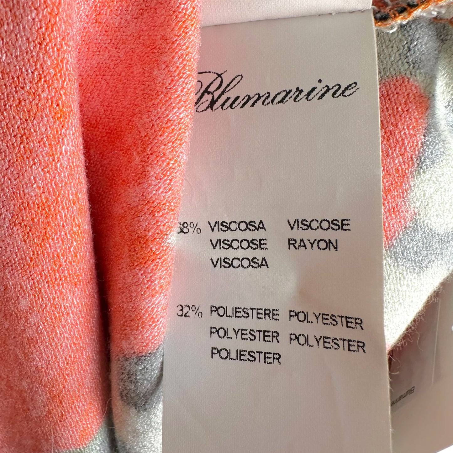 Blumarine Orange Leopard Print Cashmere Cardigan