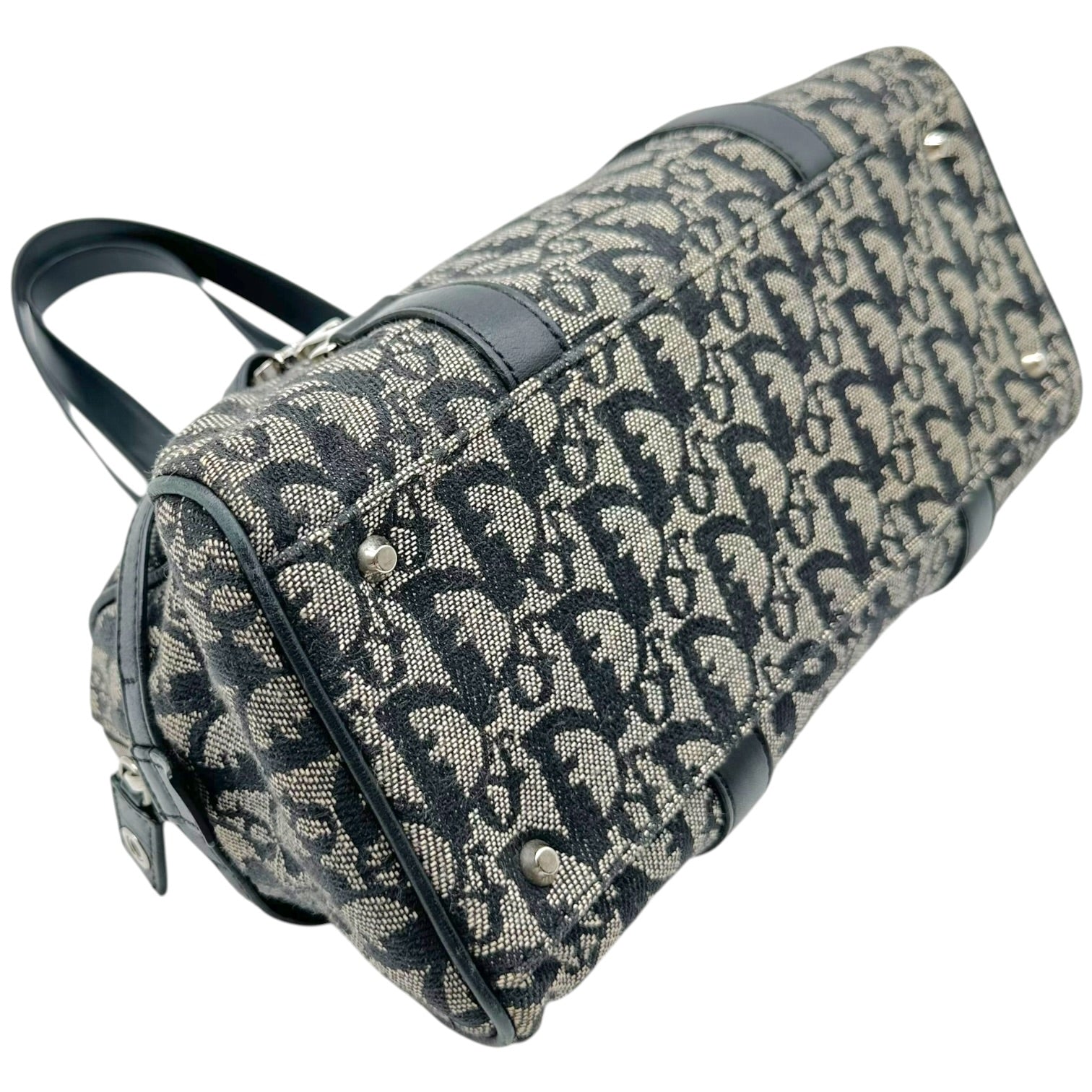 Christian Dior Black Trotter Monogram Shoulder Bag
