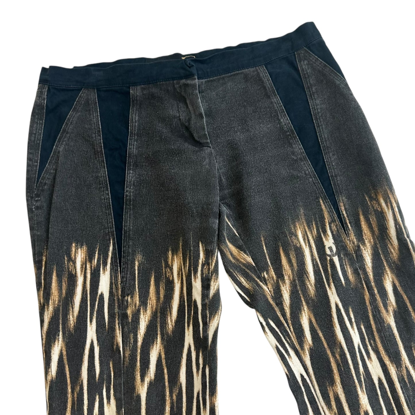 Just Cavalli Roberto Cavalli Leopard Print Patchwork Jeans - Outfit Repeater