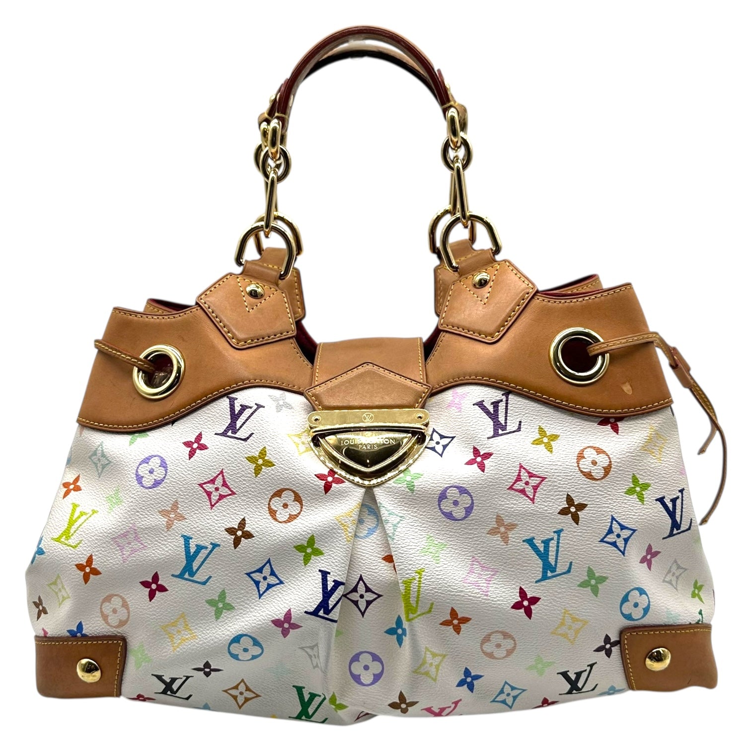 Louis Vuitton White Multicolor Murakami Ursula Tote Bag - Outfit Repeater