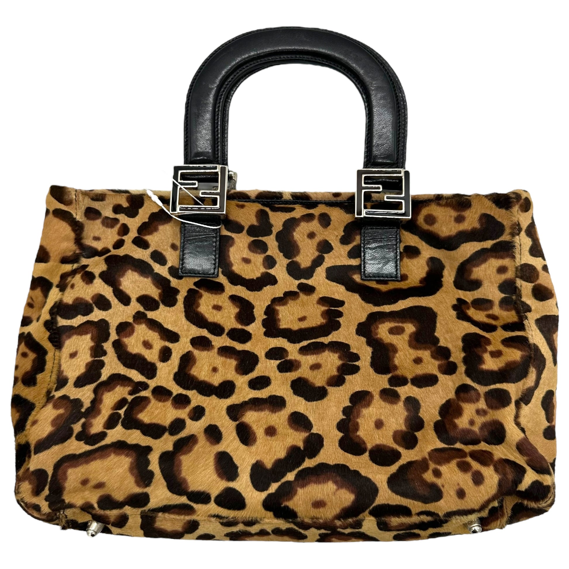 Fendi Leopard Print Ponyhair Mini Tote Bag - Outfit Repeater