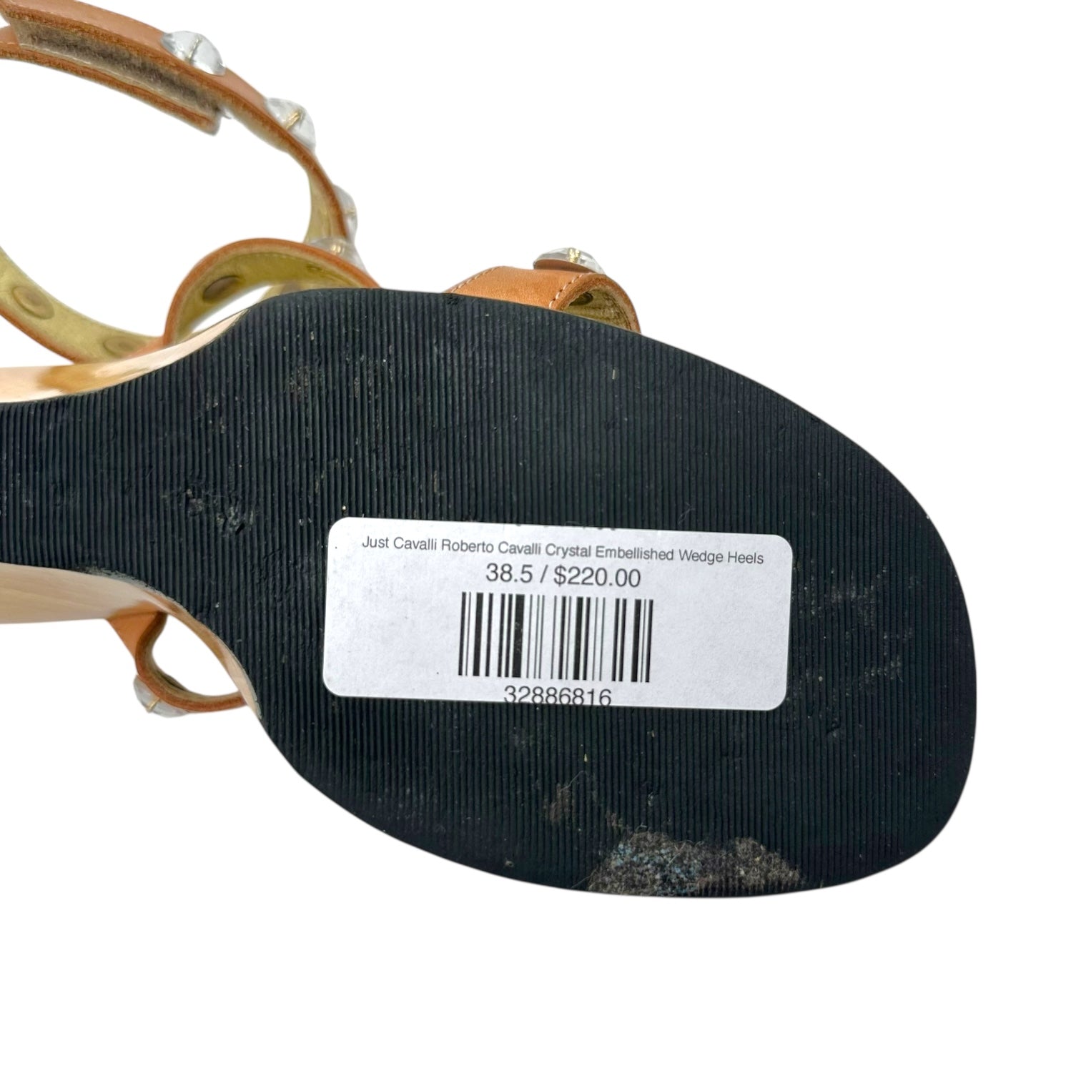 Just Cavalli Roberto Cavalli Crystal Embellished Wedge Heels - Outfit Repeater