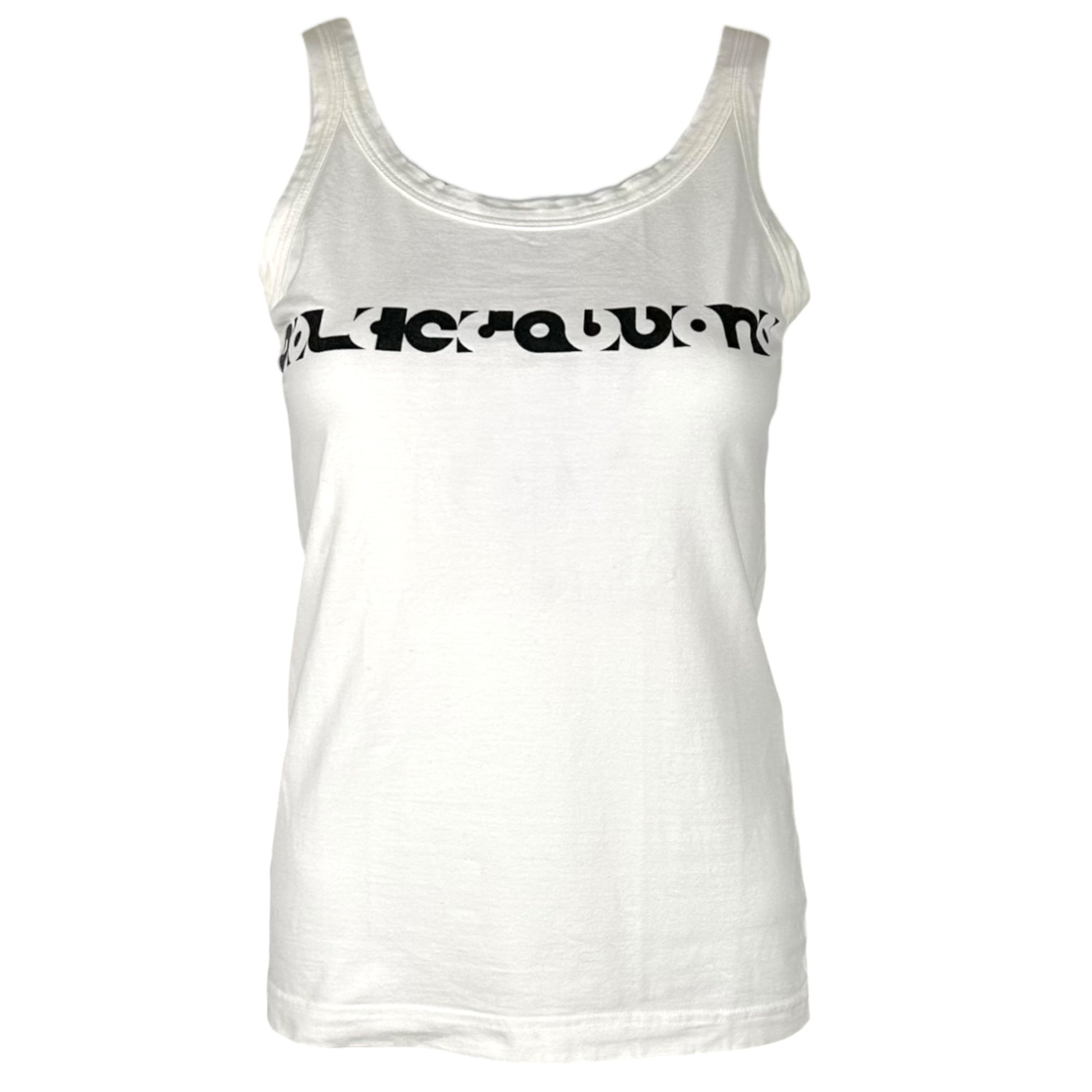 Dolce & Gabbana Black White Block Logo Tank