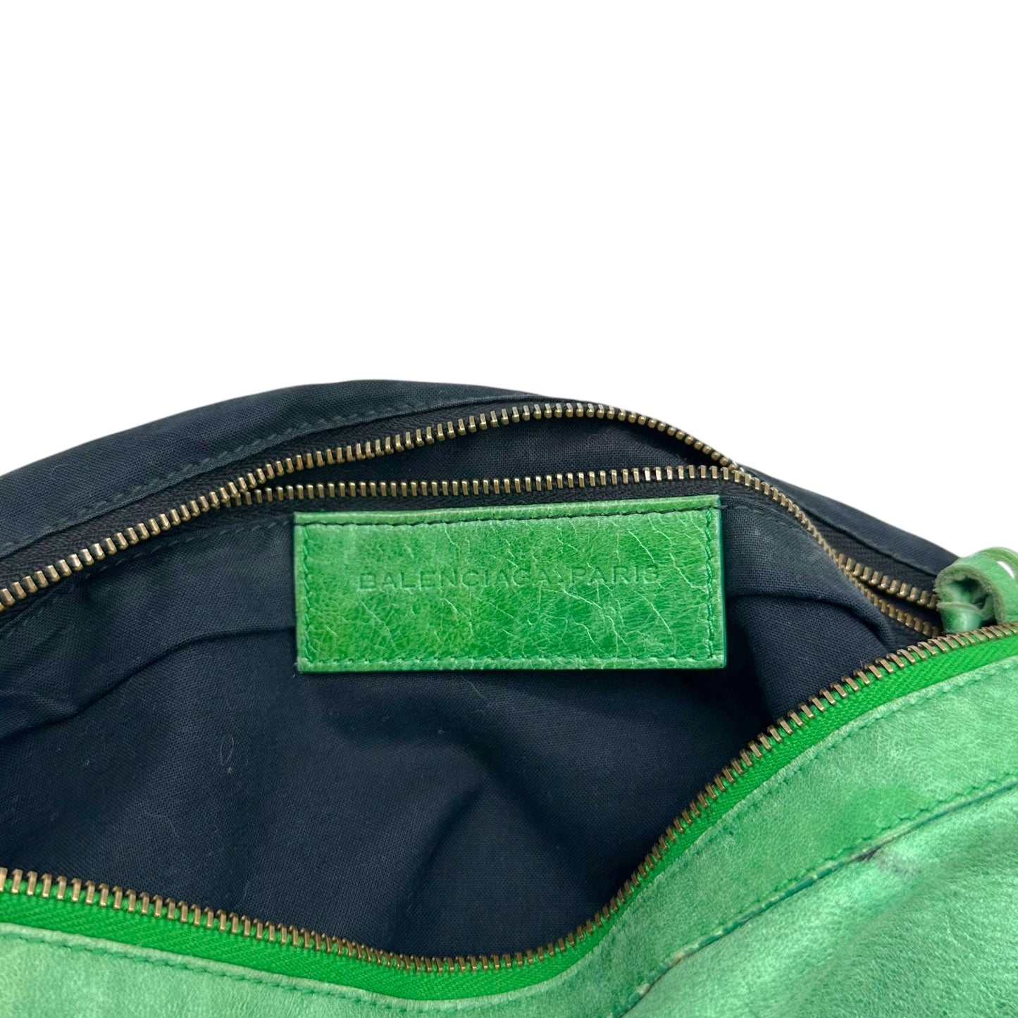 Balenciaga Green Leather The Day City Hobo Bag