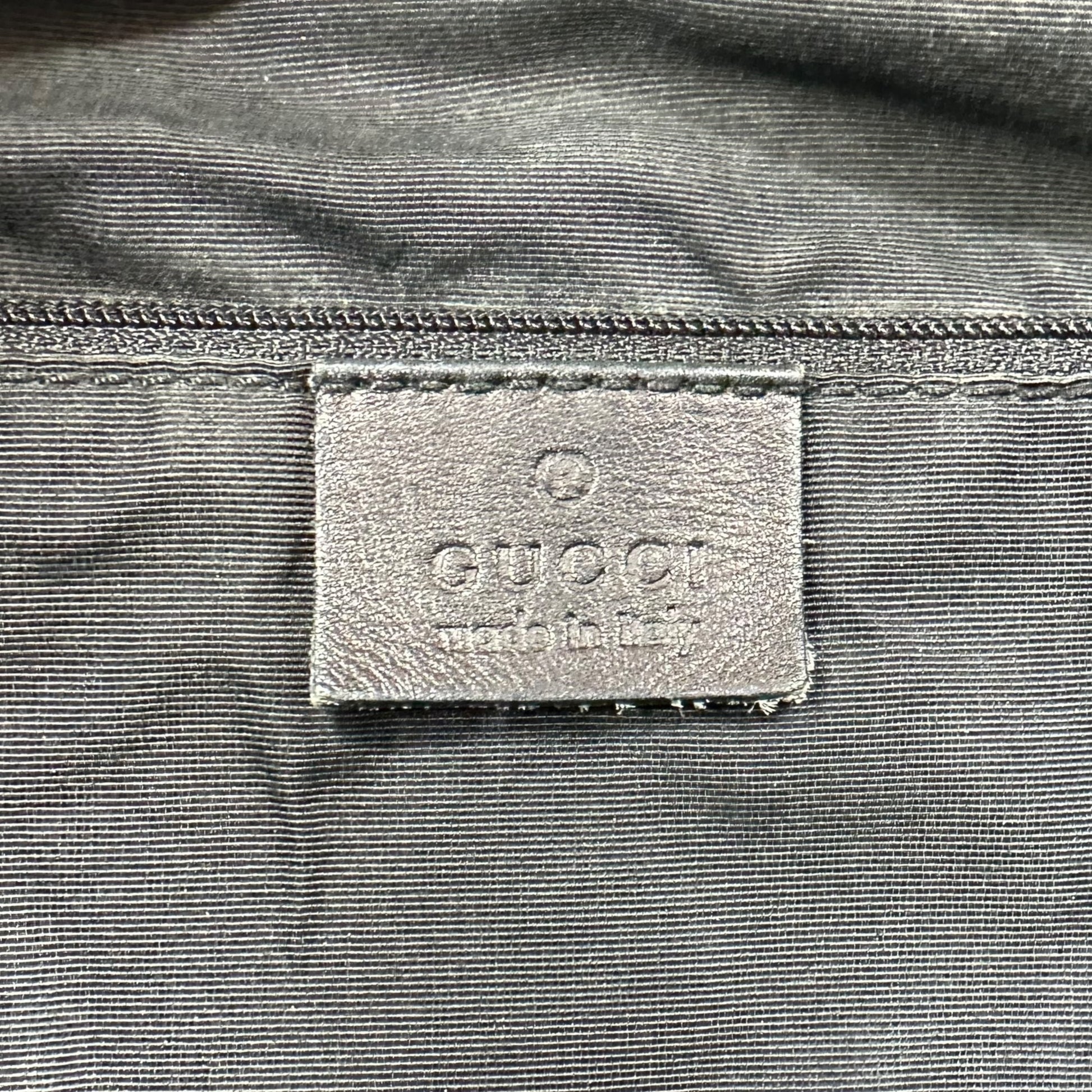 Gucci Gray Denim Monogram Bag - Outfit Repeater