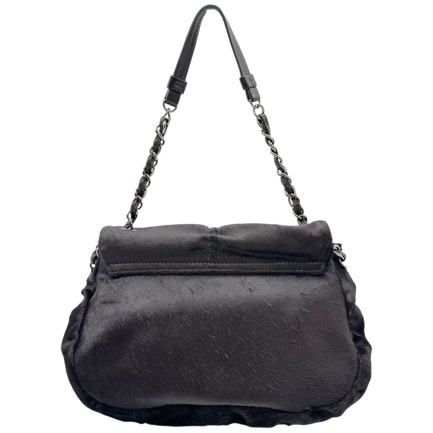 Chanel Chocolate Brown Ponyhair Shoulder Bag