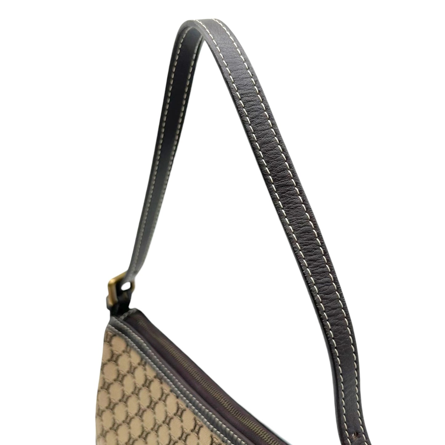 Celine Pochette Bag Tan Brown Triomphe Monogram