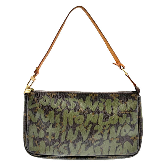 Louis Vuitton Stephen Sprouse Green Grafitti Pochette Bag