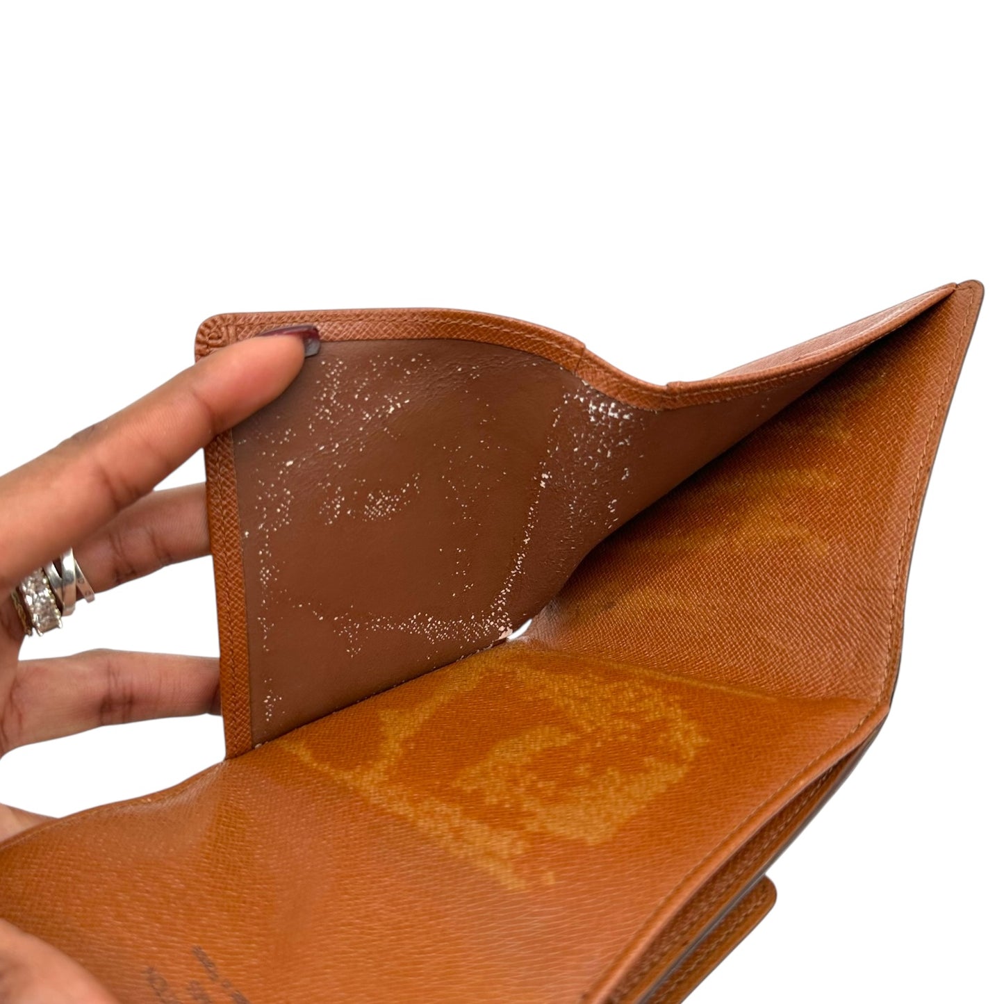 Louis Vuitton Classic Monogram Change Purse Snap Bi-Fold Wallet