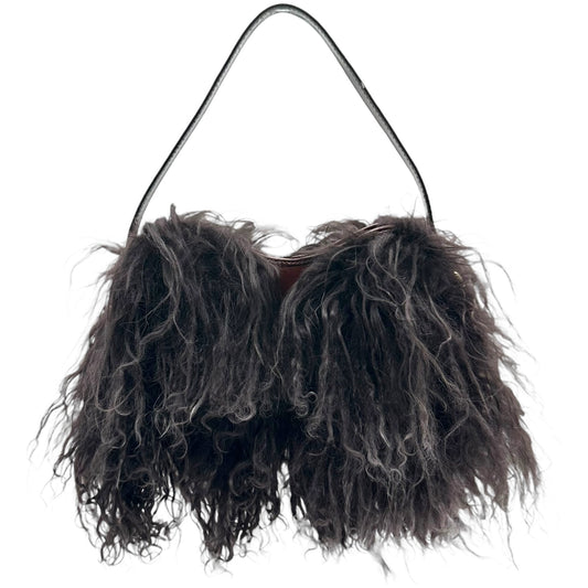 Fendi Brown Mongolian Lamb Fur Shoulder Bag - Outfit Repeater