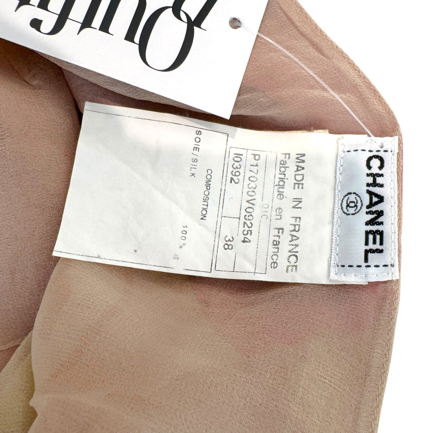Chanel Cruise 2001 Pastel Multicolor Silk Logo Cami