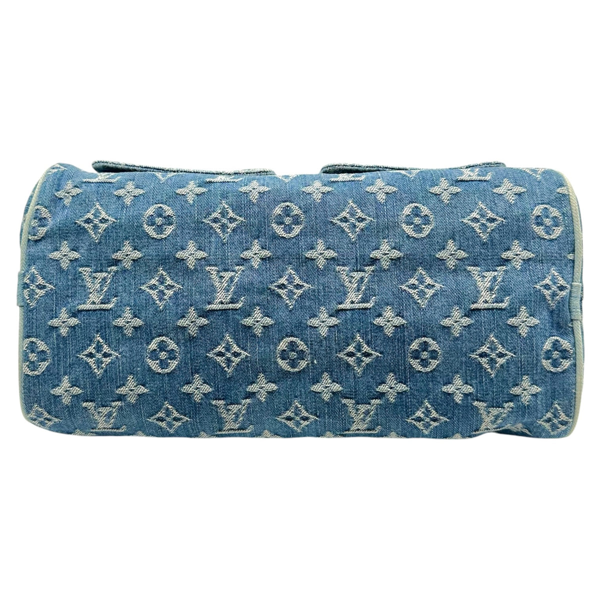 Louis Vuitton Blue Denim Monogram Speedy Handbag