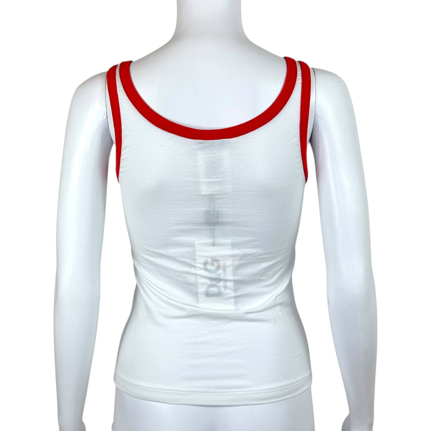 D&G Dolce & Gabbana Pink White Logo Tank Top