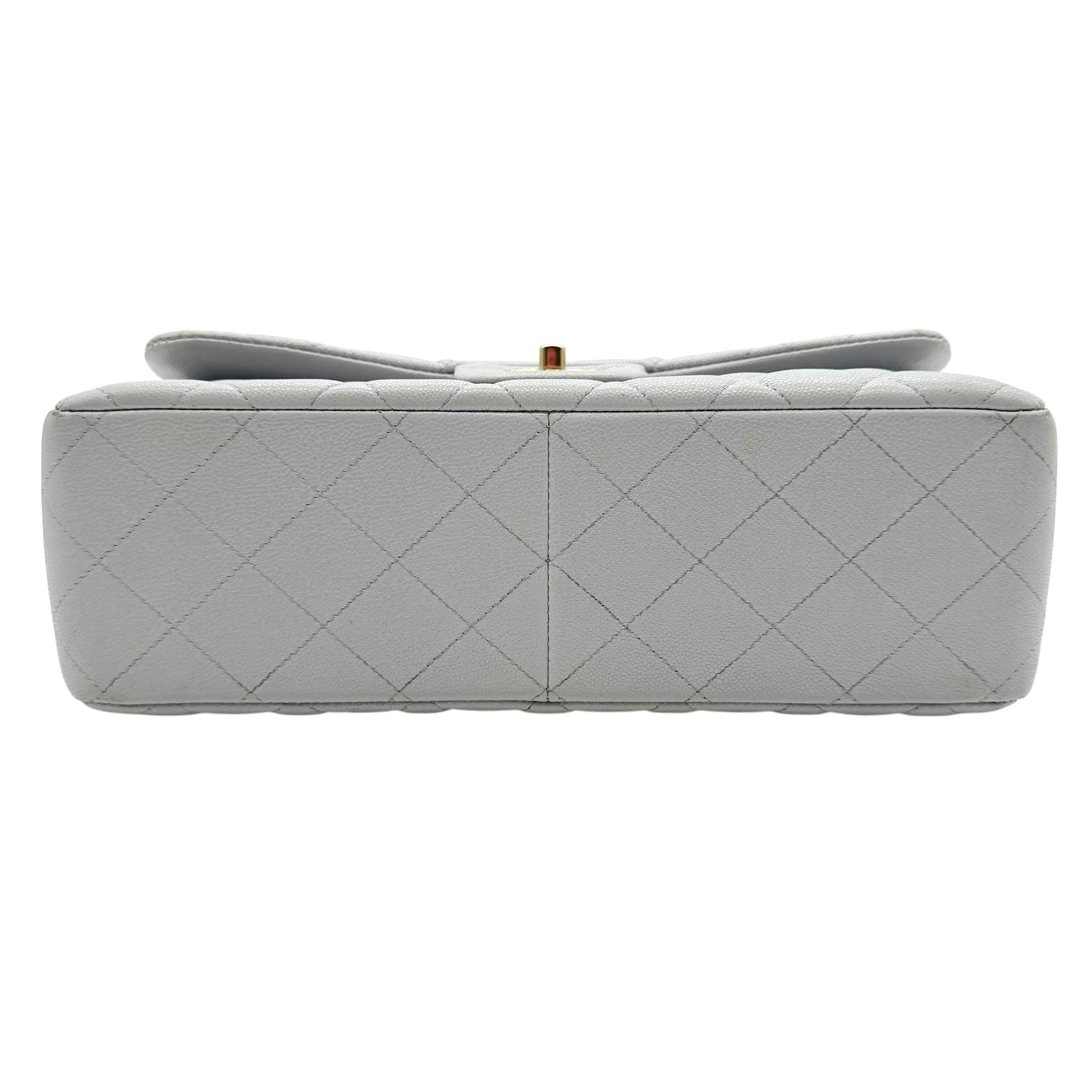 Chanel Gray Caviar Medium Double Flap Bag