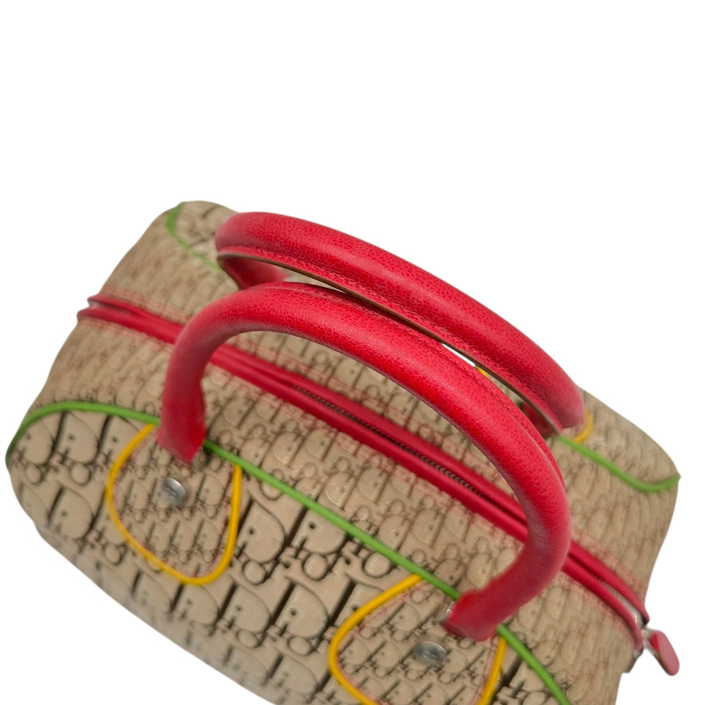 Christian Dior Bowler Bag Beige Trotter Monogram