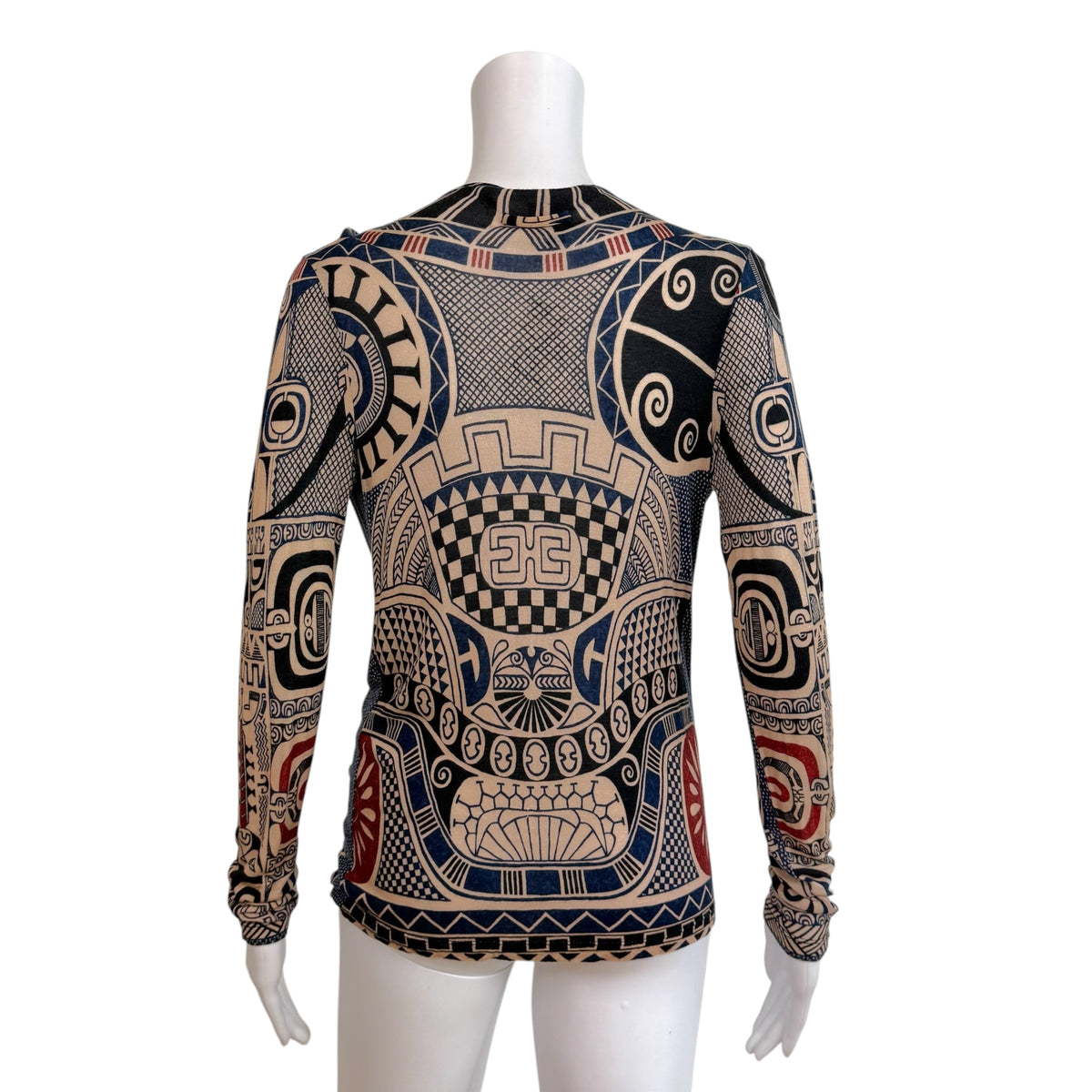Jean Paul Gaultier Soleil Tribal Printed Cardigan