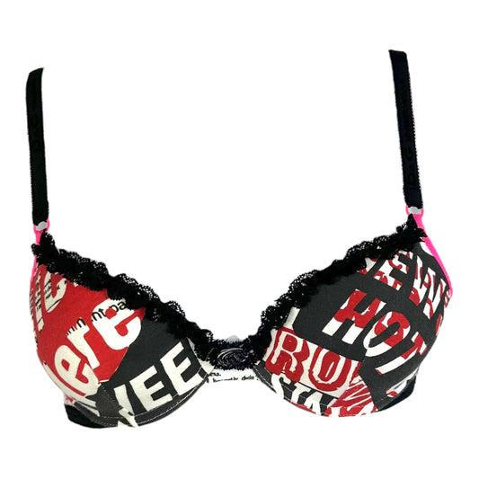D&G Dolce & Gabbana Newsprint Bra