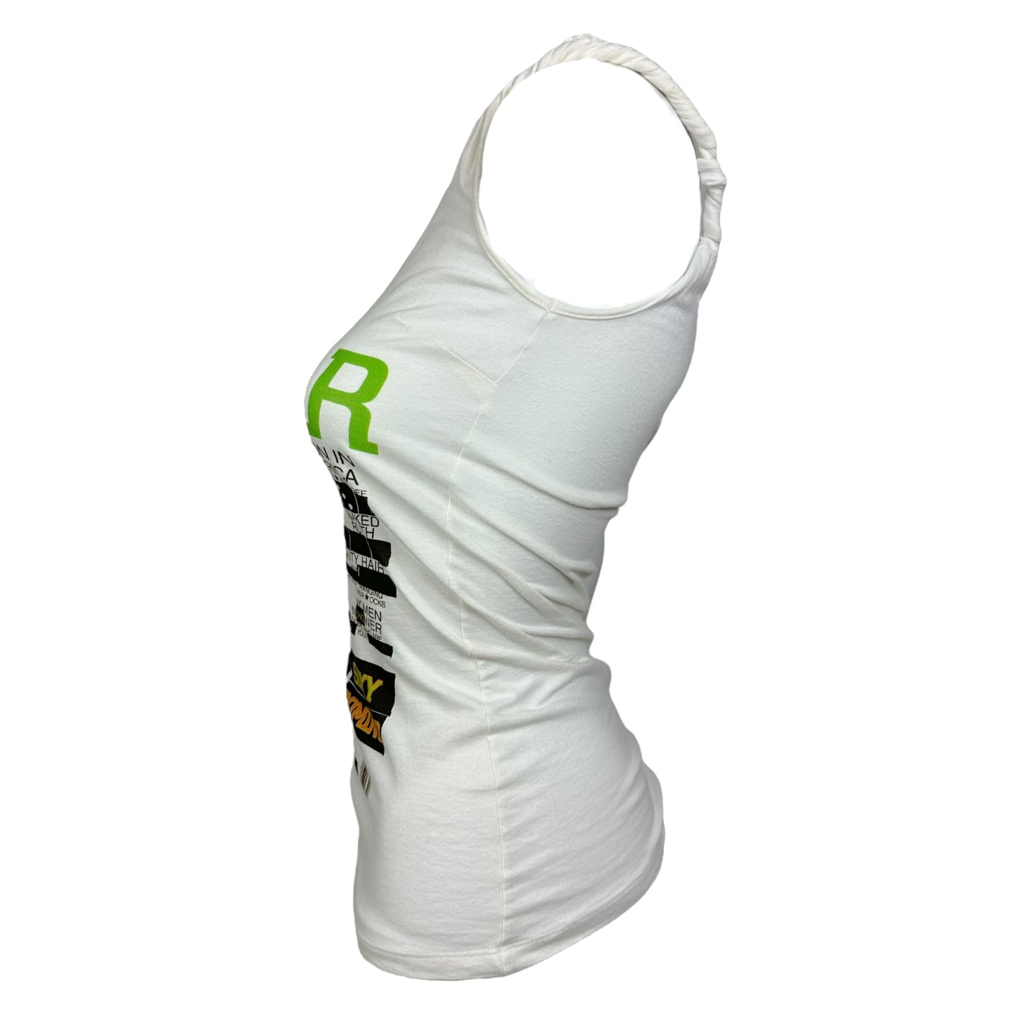 D&G Dolce & Gabbana Bazaar Magazine Graphic One Shoulder Tank - Outfit Repeater