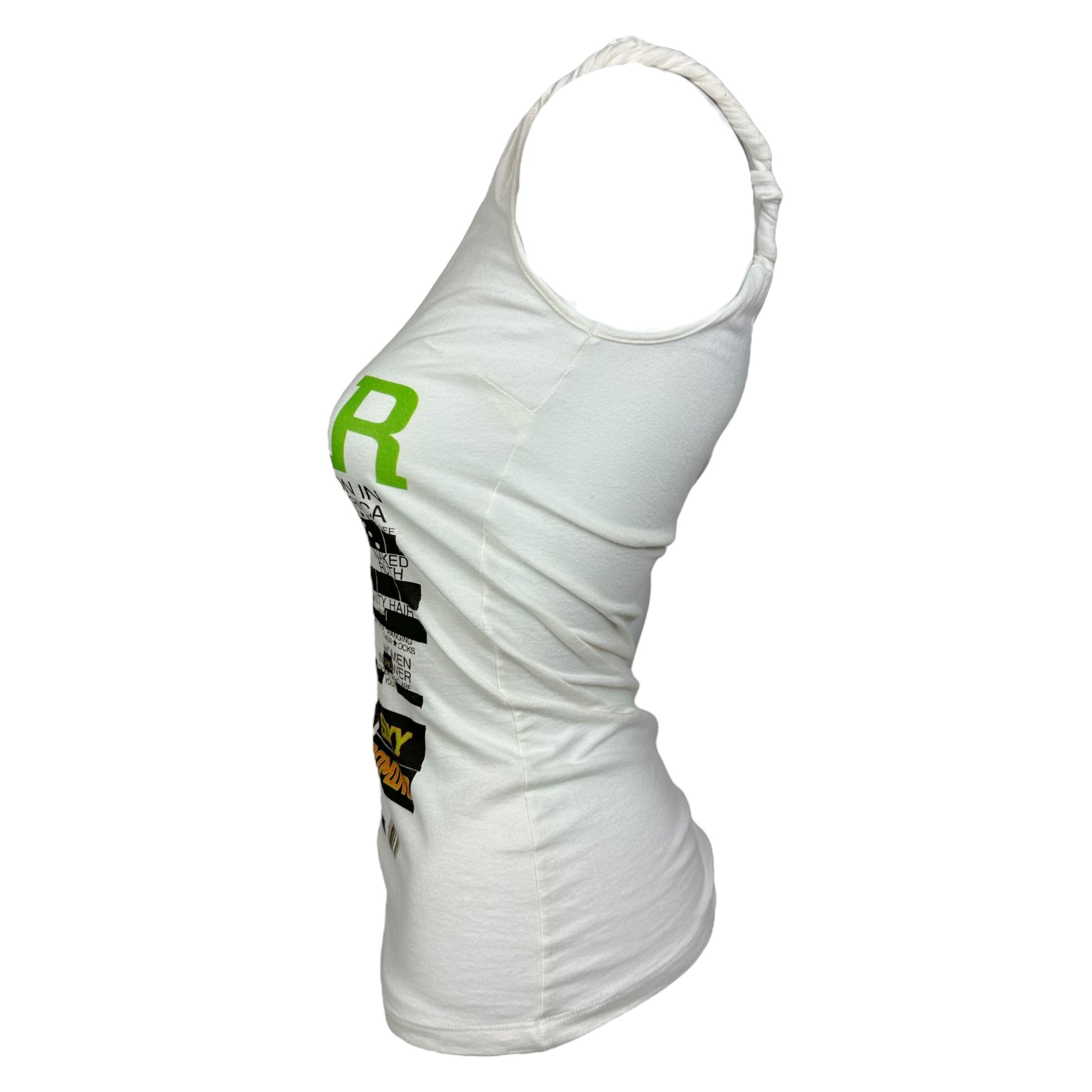 D&G Dolce & Gabbana Bazaar Magazine Graphic One Shoulder Tank - Outfit Repeater