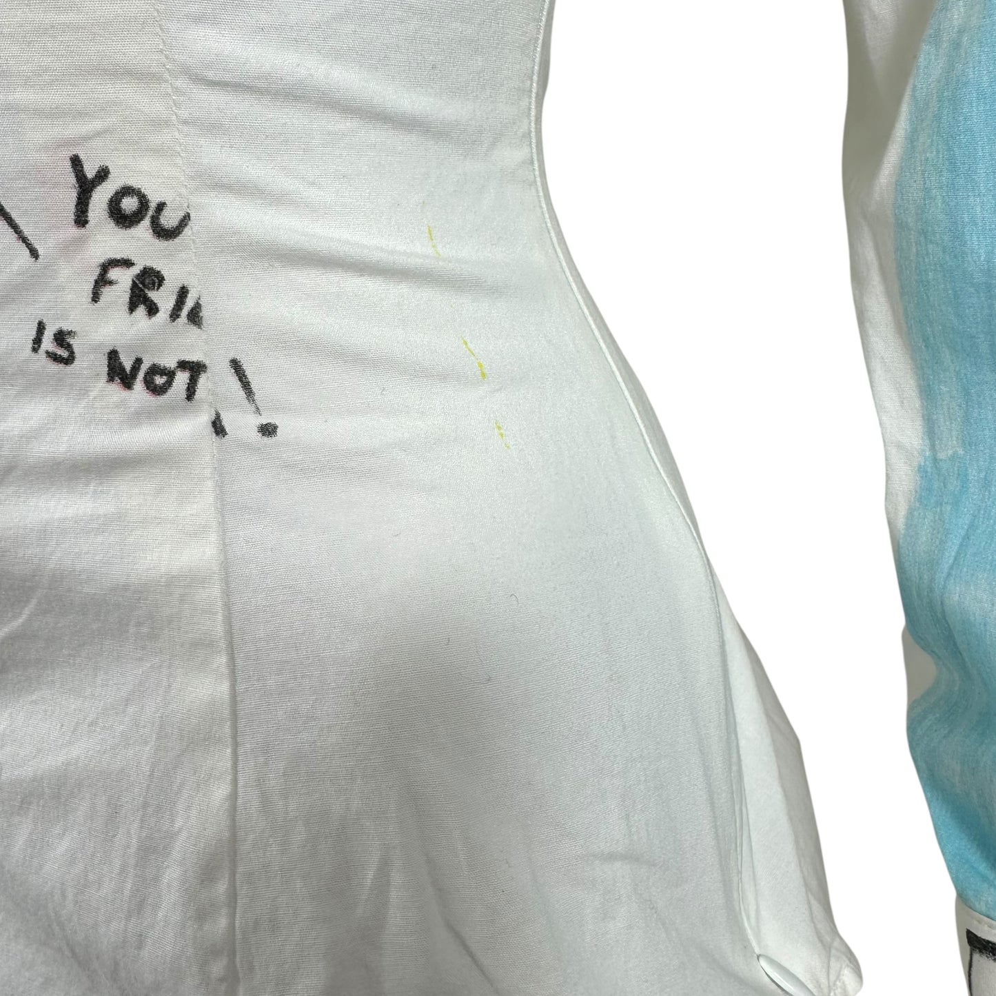 Dolce & Gabbana Graffiti Print Blouse White Button-Up