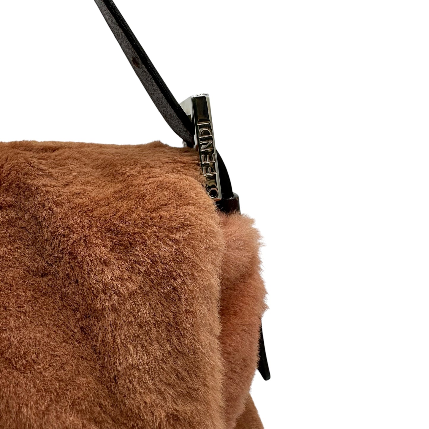 Fendi Tan Fur Mama Baguette Bag