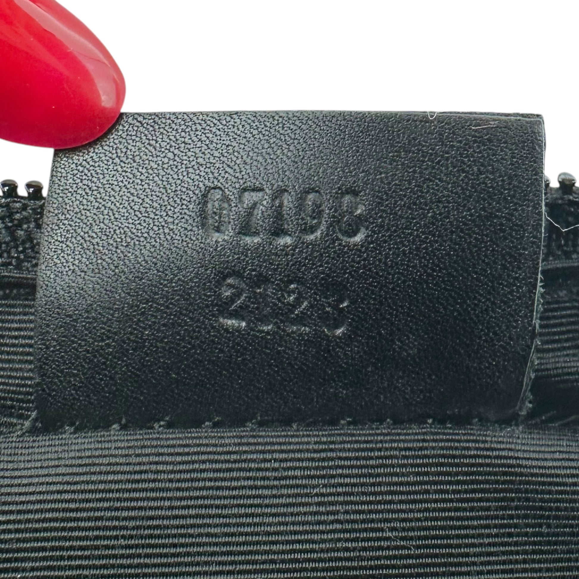 Gucci Gray Denim Monogram Pochette Bag - Outfit Repeater