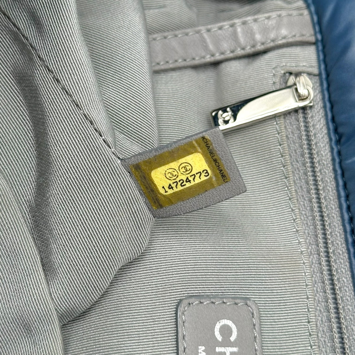 Chanel Blue Puffer Tweed Quilted Shoulder Bag
