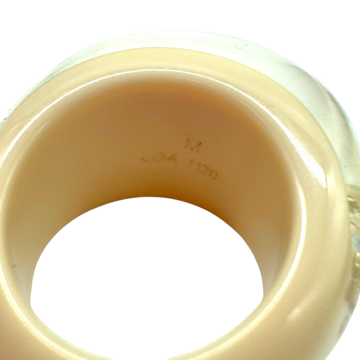 Louis Vuitton Bubble Ring Ivory Gold Logo Inclusion