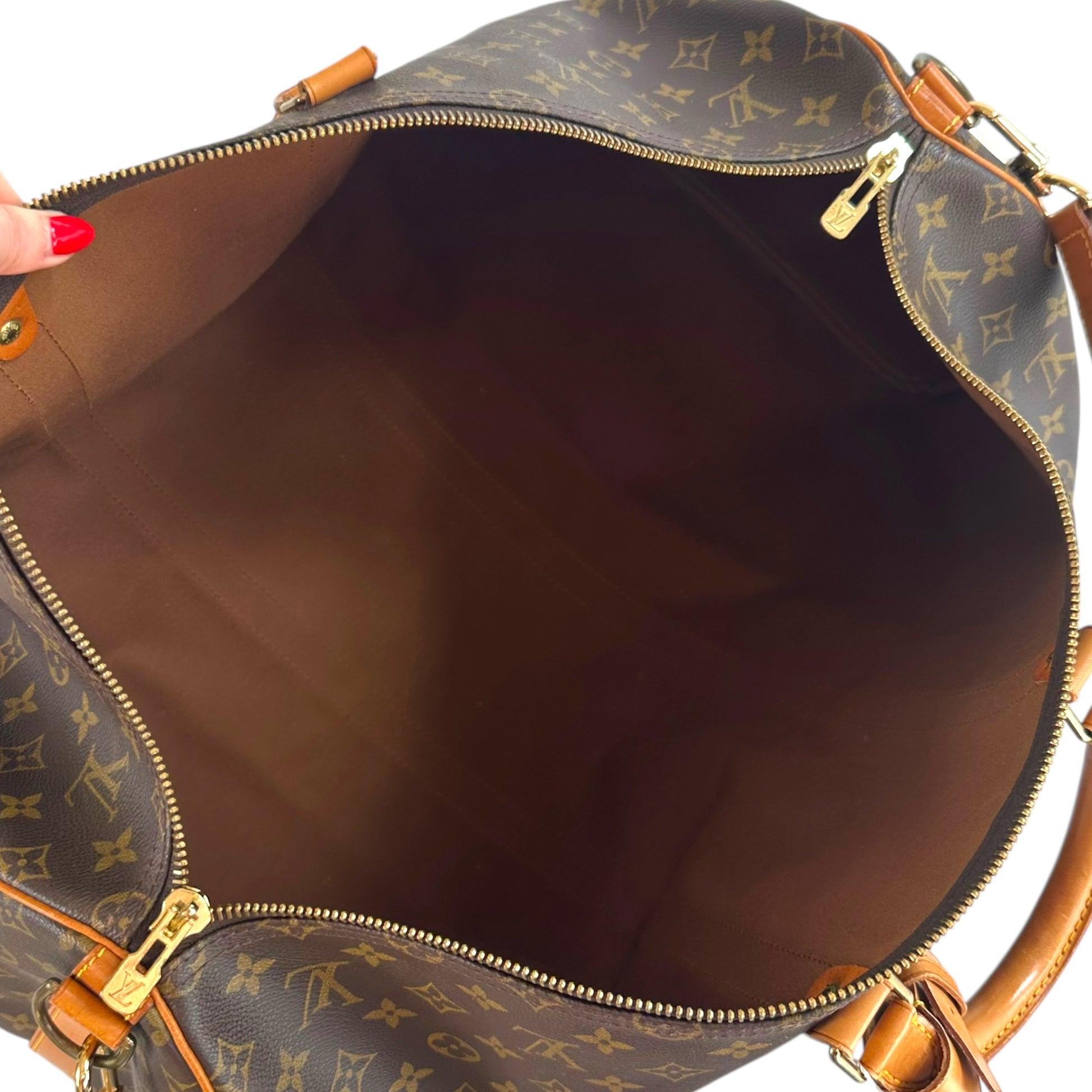 Louis Vuitton Monogram Bandouliere 55 Duffle Bag - Outfit Repeater