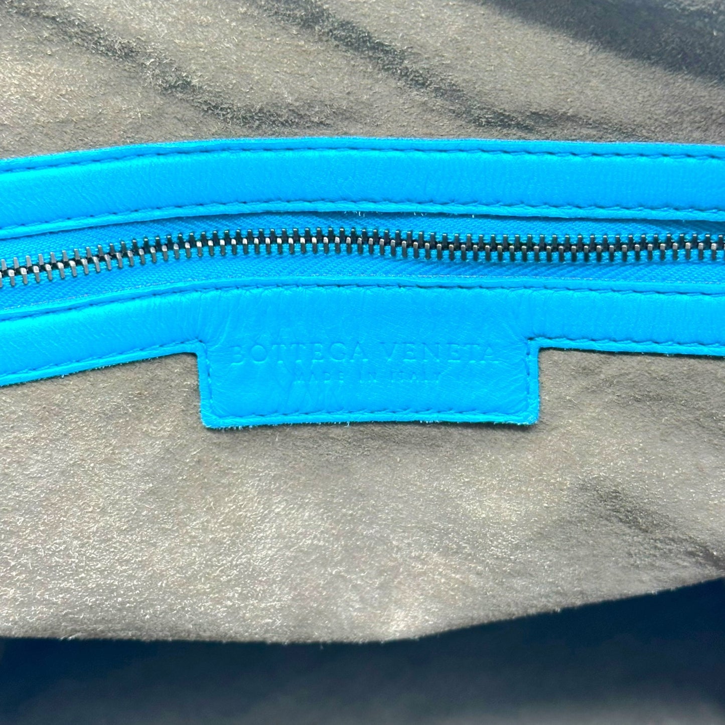 Bottega Veneta Turquoise Leather Convertible Maxi Tote Bag