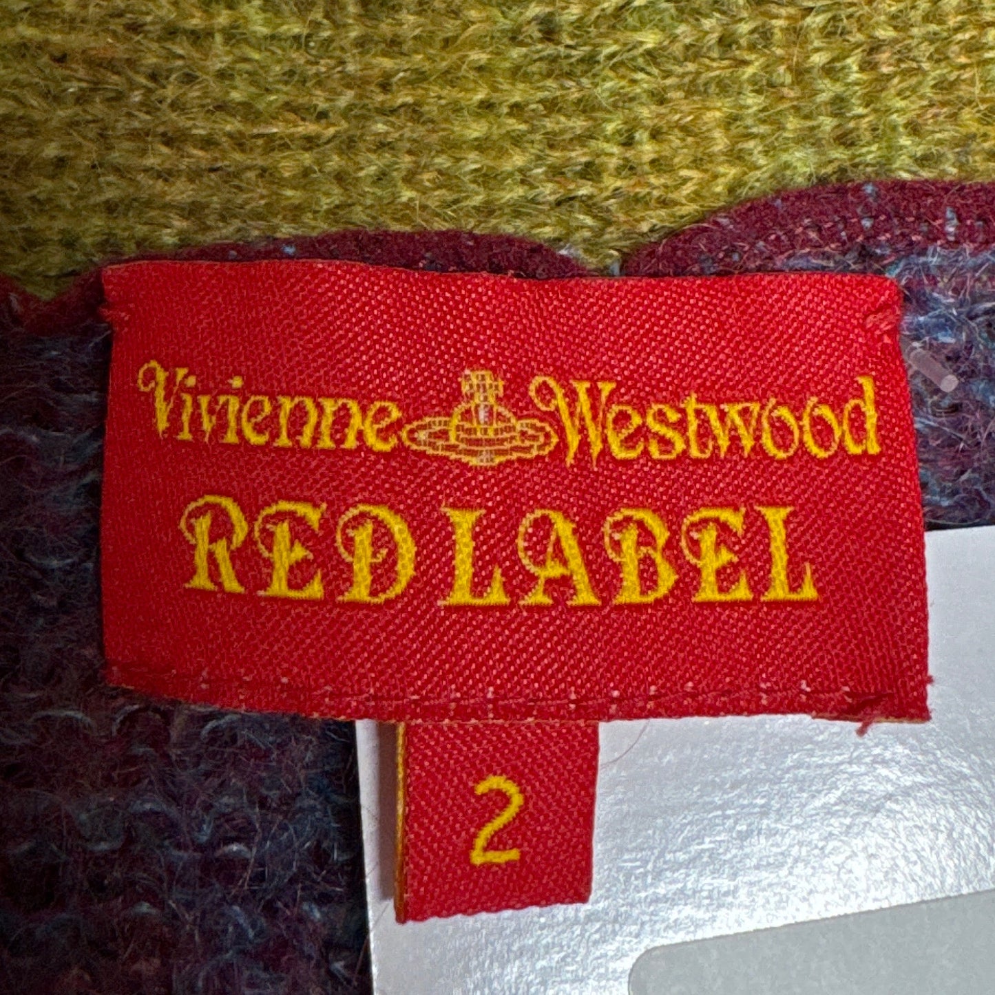 Vivienne Westwood Red Label Multicolor Striped Semi-Sheer Mohair Knit Sweater