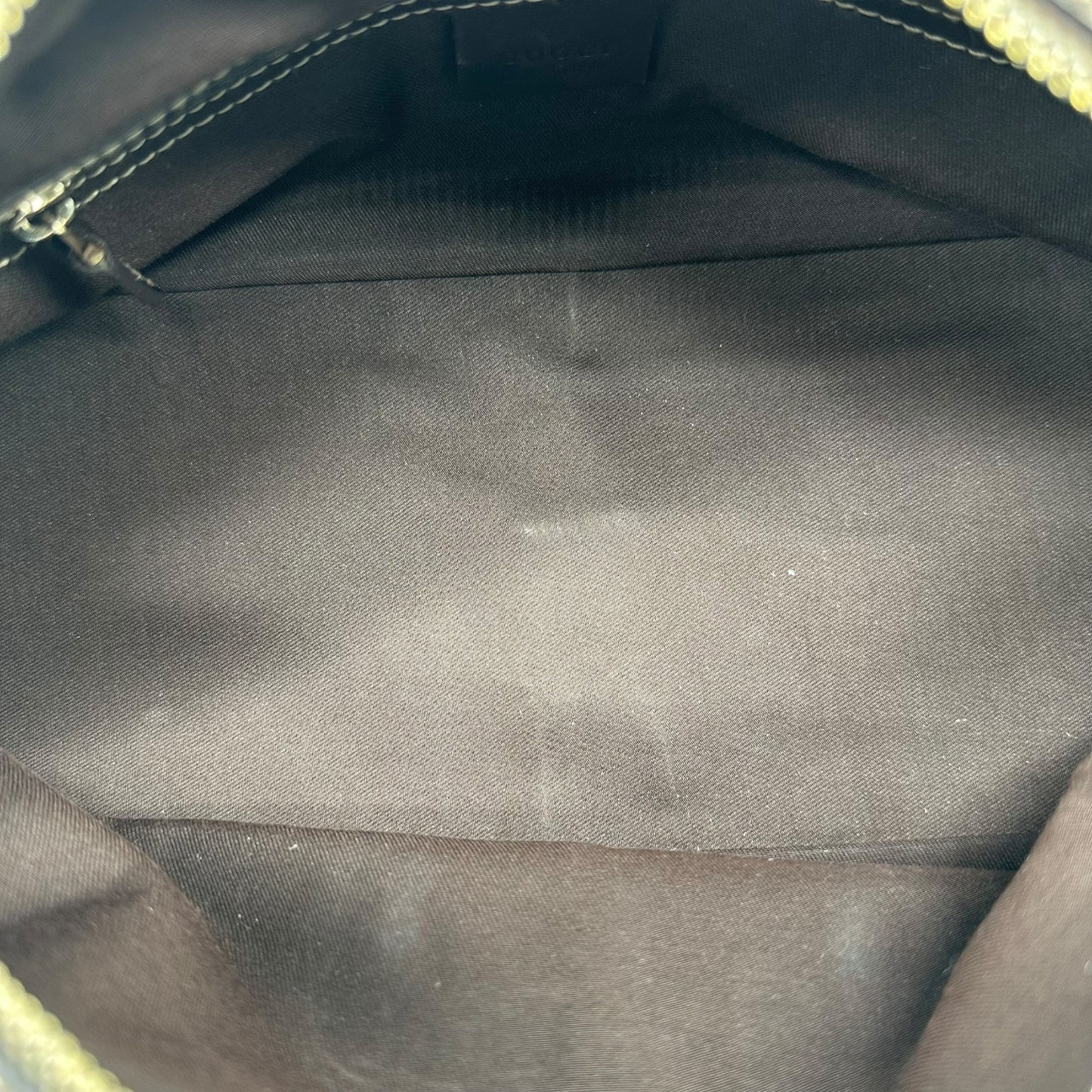 Gucci Brown Monogram & Bamboo East West Shoulder Bag