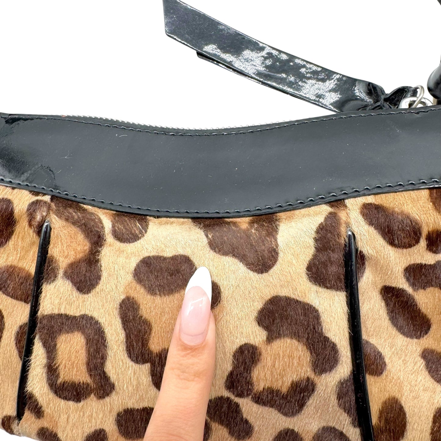 Dolce & Gabbana Leopard Print Ponyhair Mini Bag