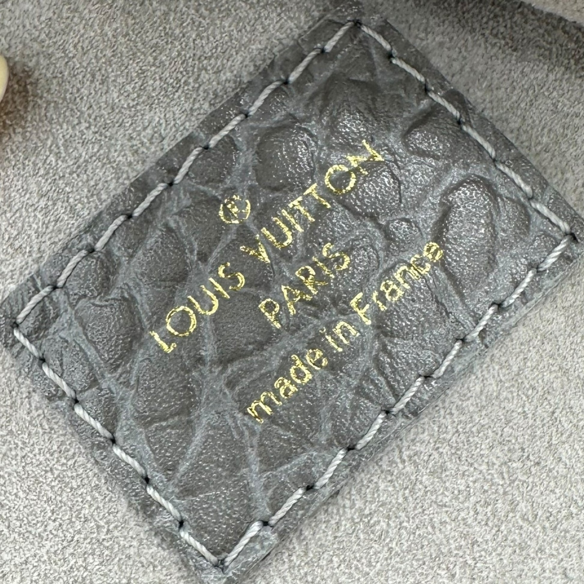 Louis Vuitton Gray Denim Monogram Mahina Hobo Bag - Outfit Repeater