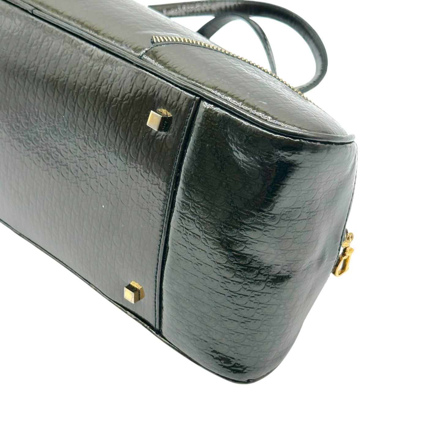 Christian Dior East-West Bowler Handbag Dark Khaki Green