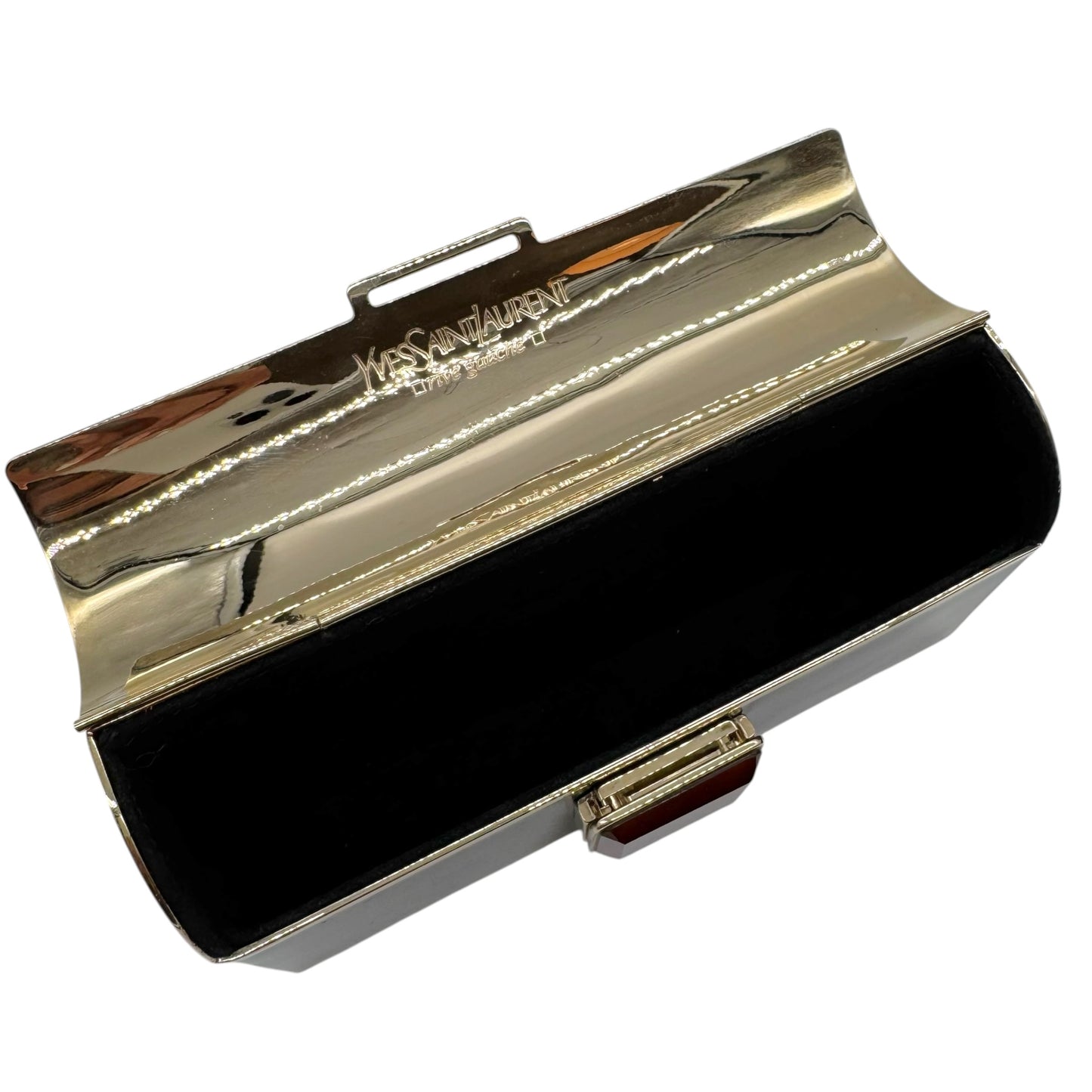 Yves Saint Laurent by Tom Ford Double Horn Mombasa Metal Box Evening Bag RARE