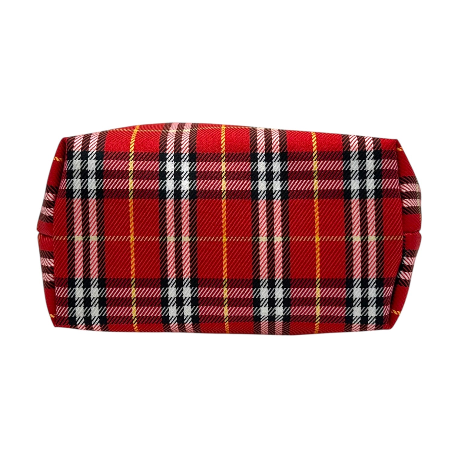 Burberry Blue Label Red Nova Check Plaid Canvas Pochette Bag - Outfit Repeater