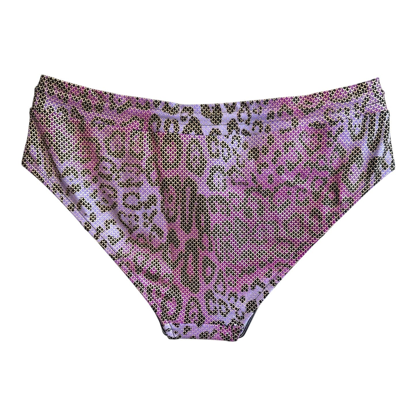 Christian Dior Purple Leopard Print Bikini
